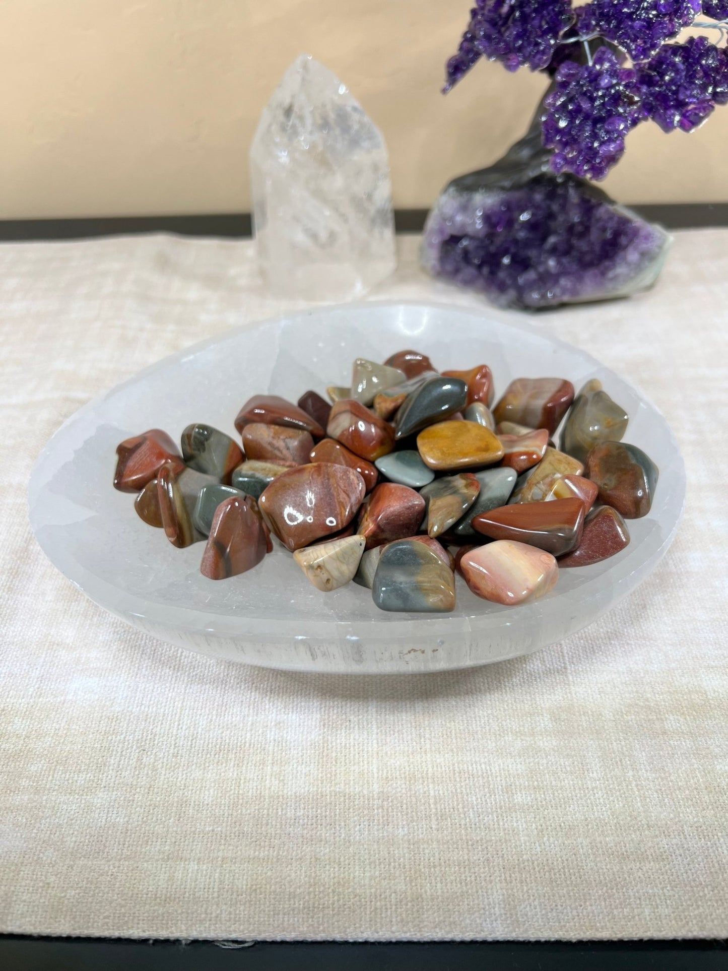 Tumbled Polychrome Jasper - Purple Door Alchemy