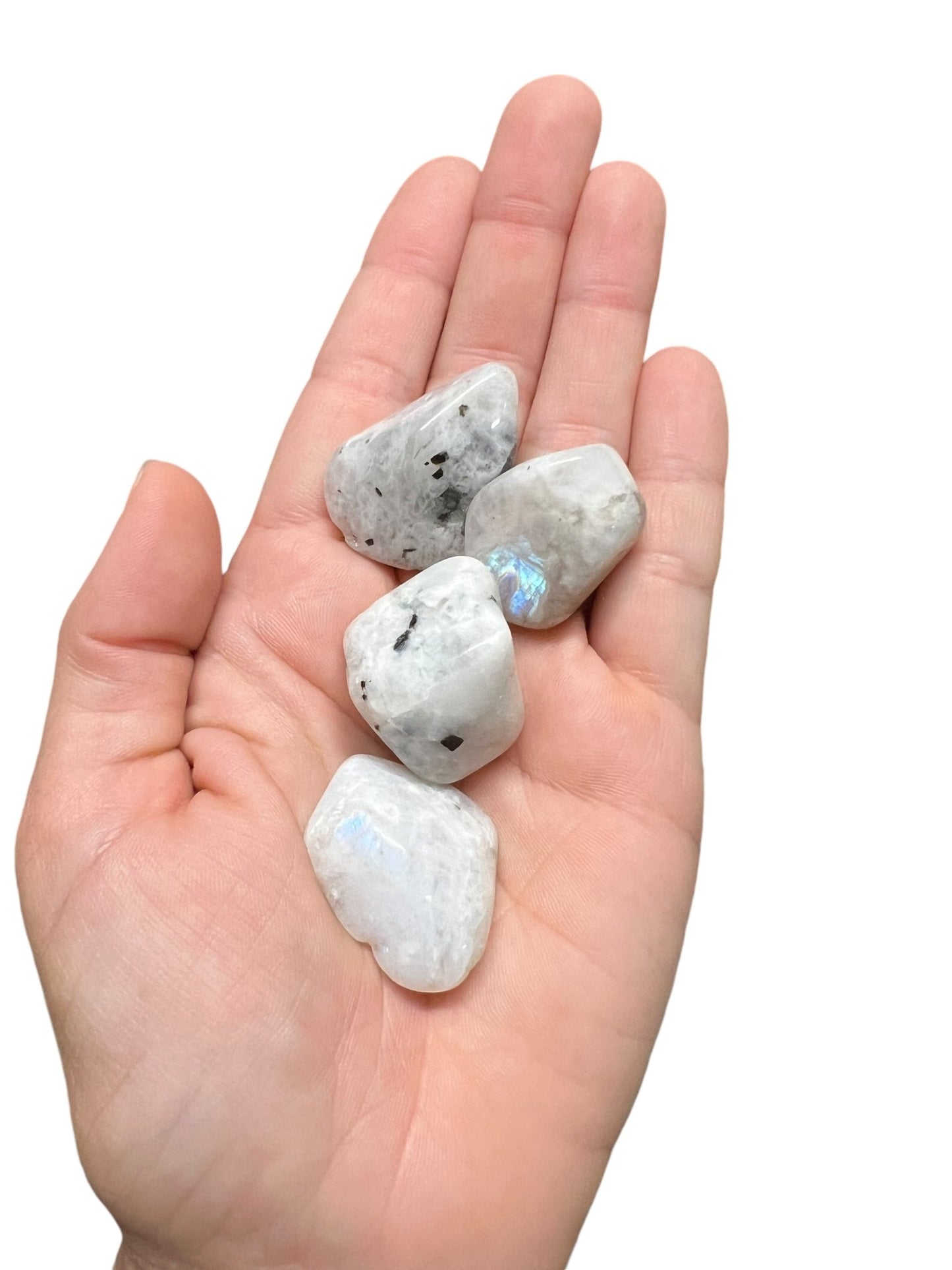 Tumbled Rainbow Moonstone - Purple Door Alchemy