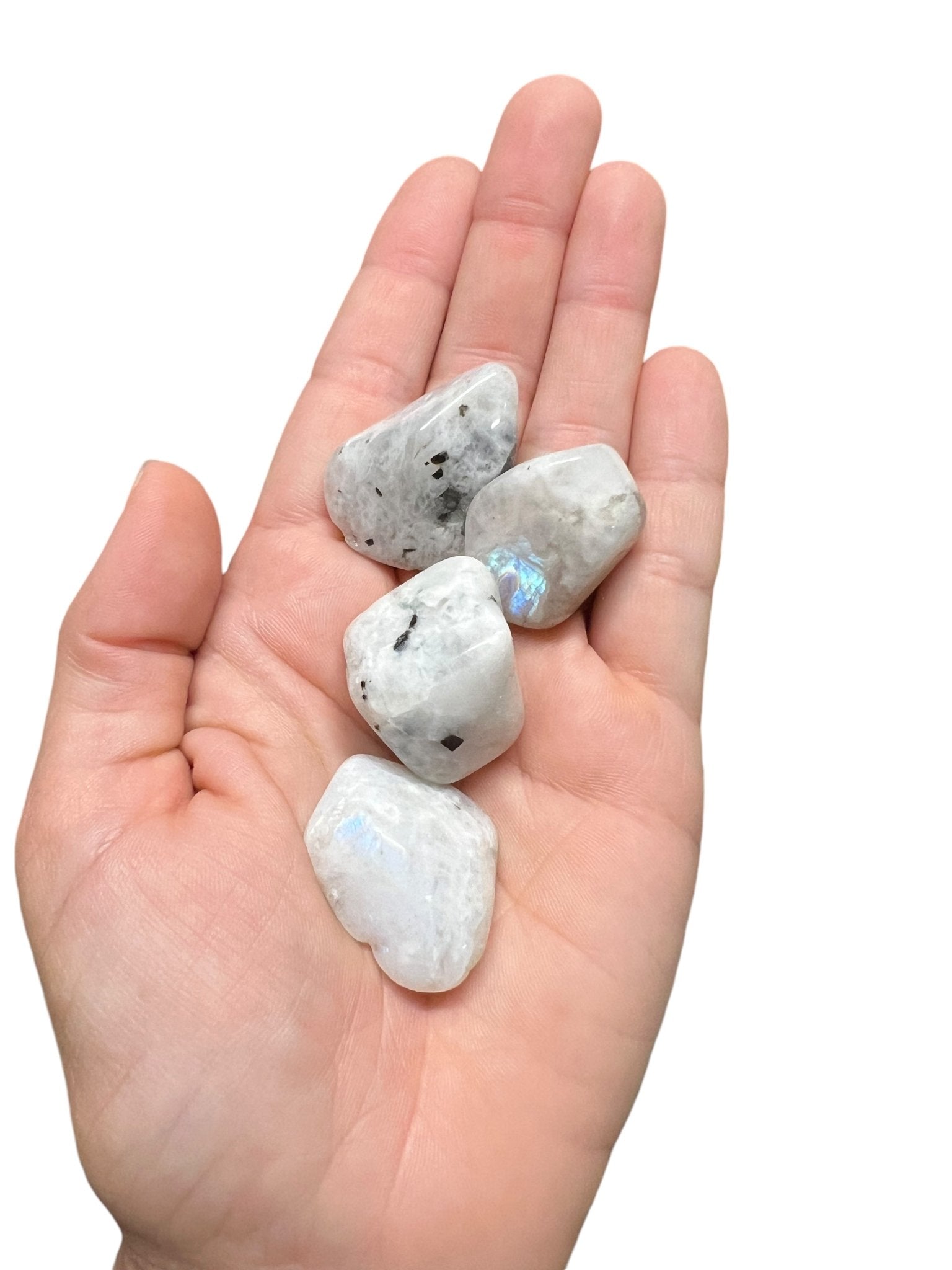 Tumbled Rainbow Moonstone - Purple Door Alchemy