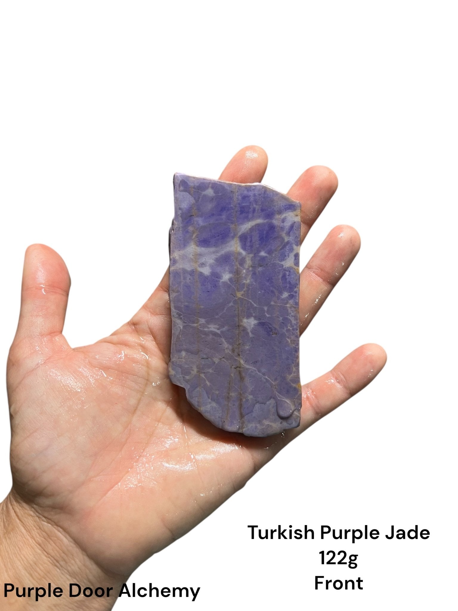 Turkish Purple Jade Slab 122g - Purple Door Alchemy
