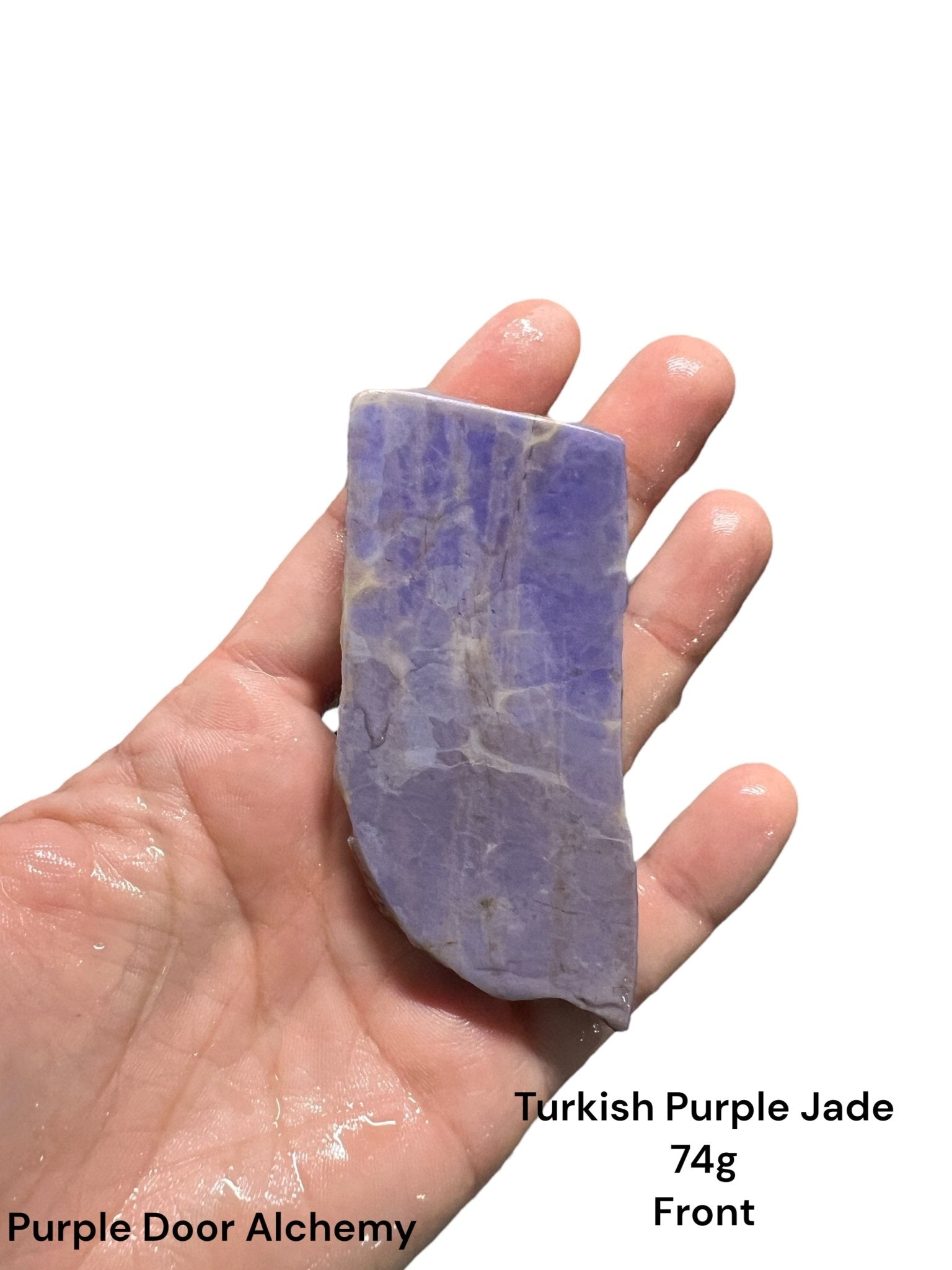 Turkish Purple Jade Slab 74g - Purple Door Alchemy