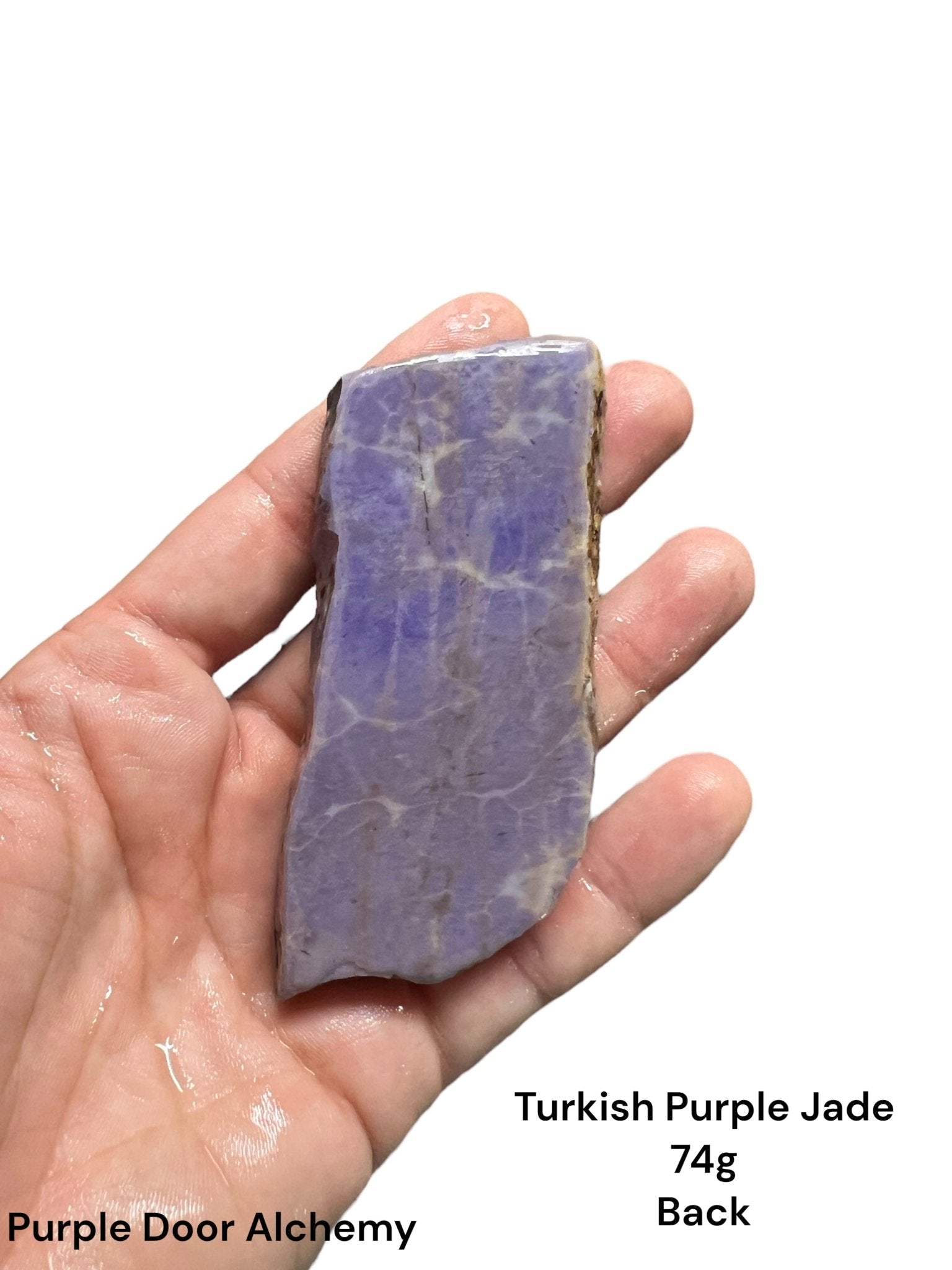 Turkish Purple Jade Slab 74g - Purple Door Alchemy