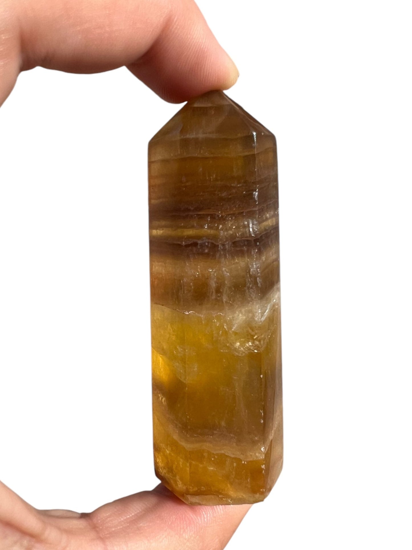 Yellow Fluorite Towers - Purple Door Alchemy