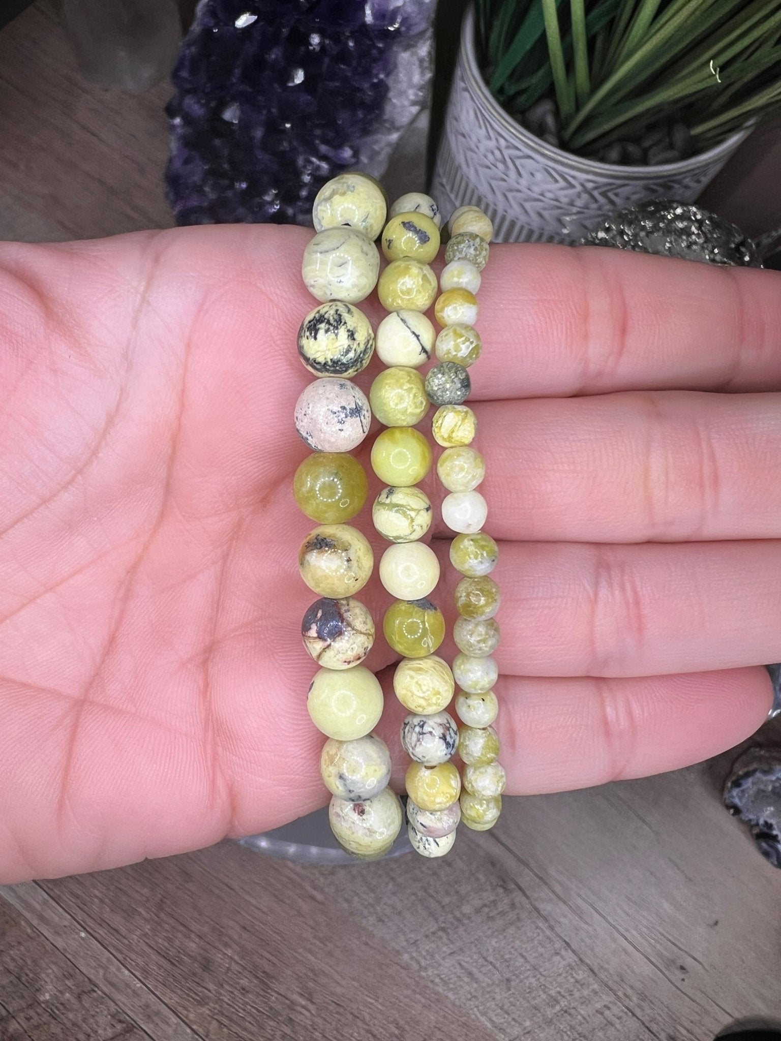 Yellow Serpentine Bracelet - Purple Door Alchemy