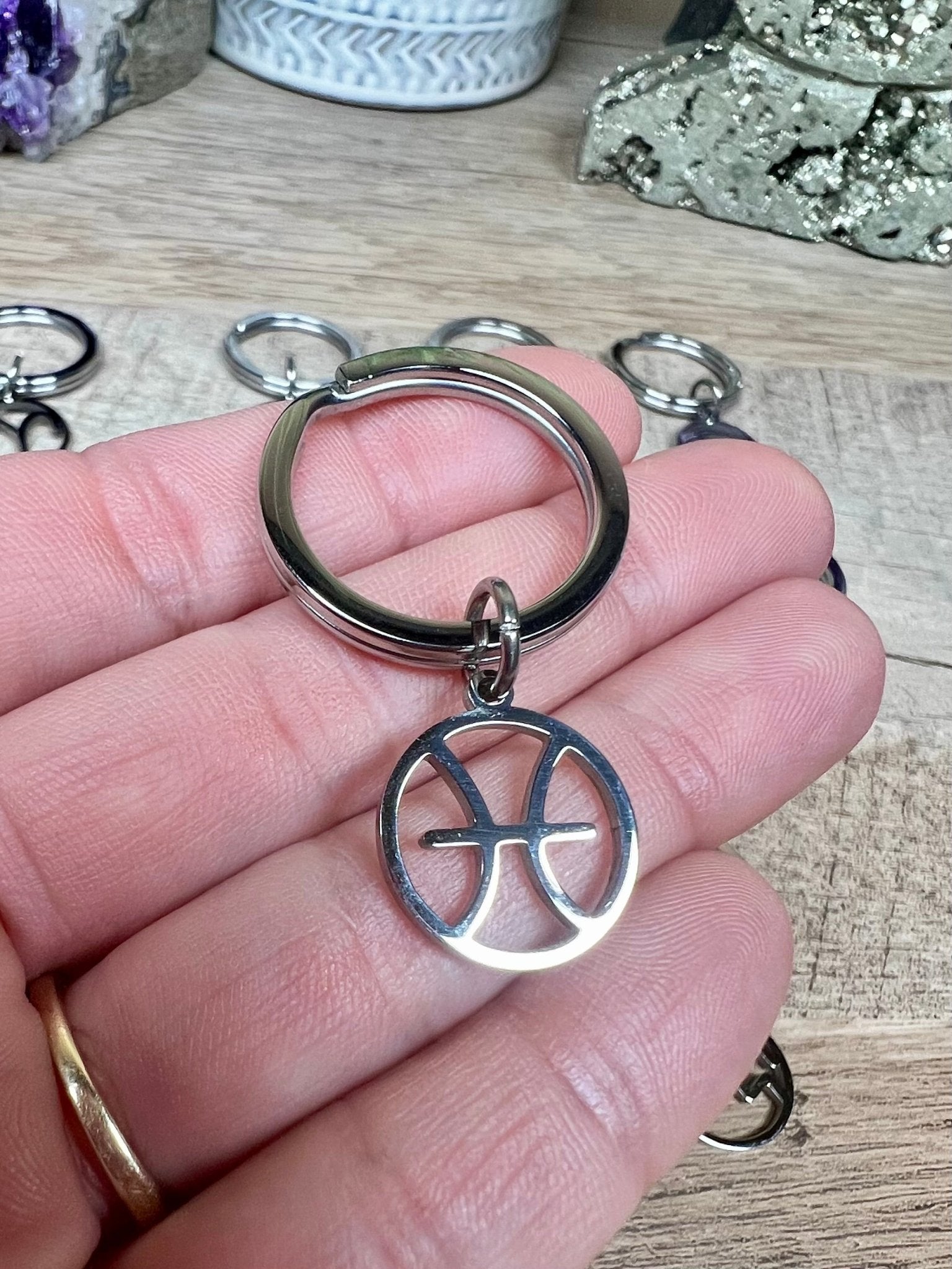 Zodiac Keychain - Purple Door Alchemy