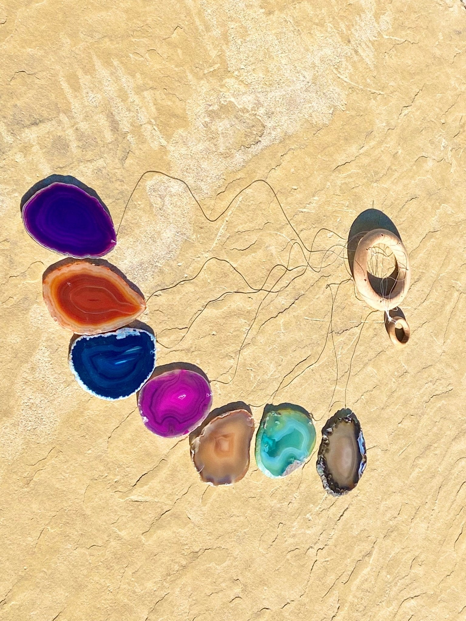 Agate Wind Chime - Purple Door Alchemy