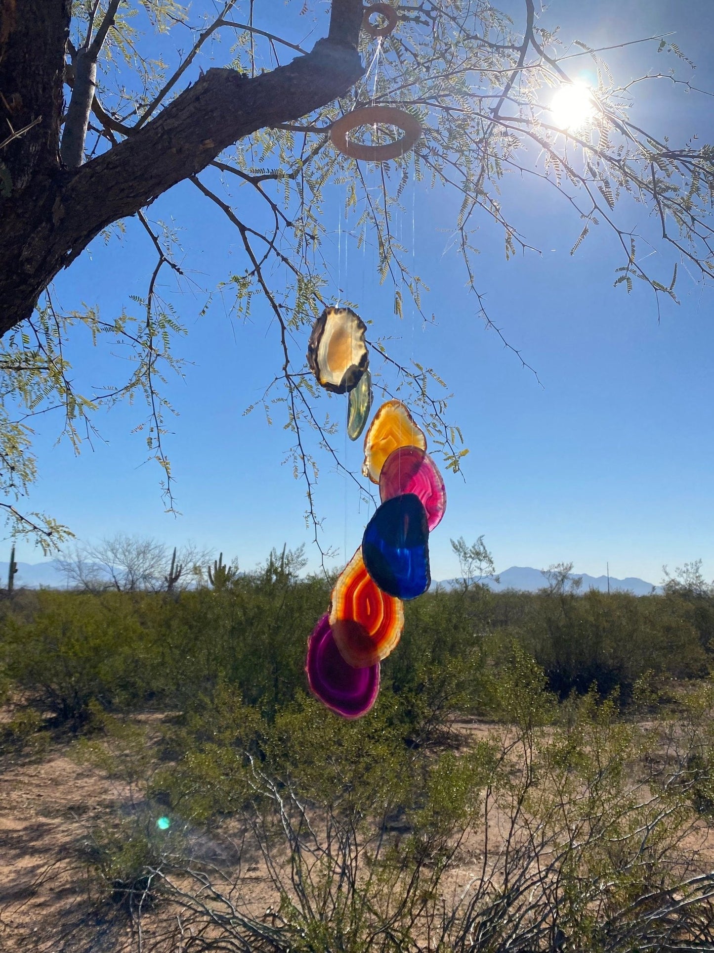 Agate Wind Chime - Purple Door Alchemy