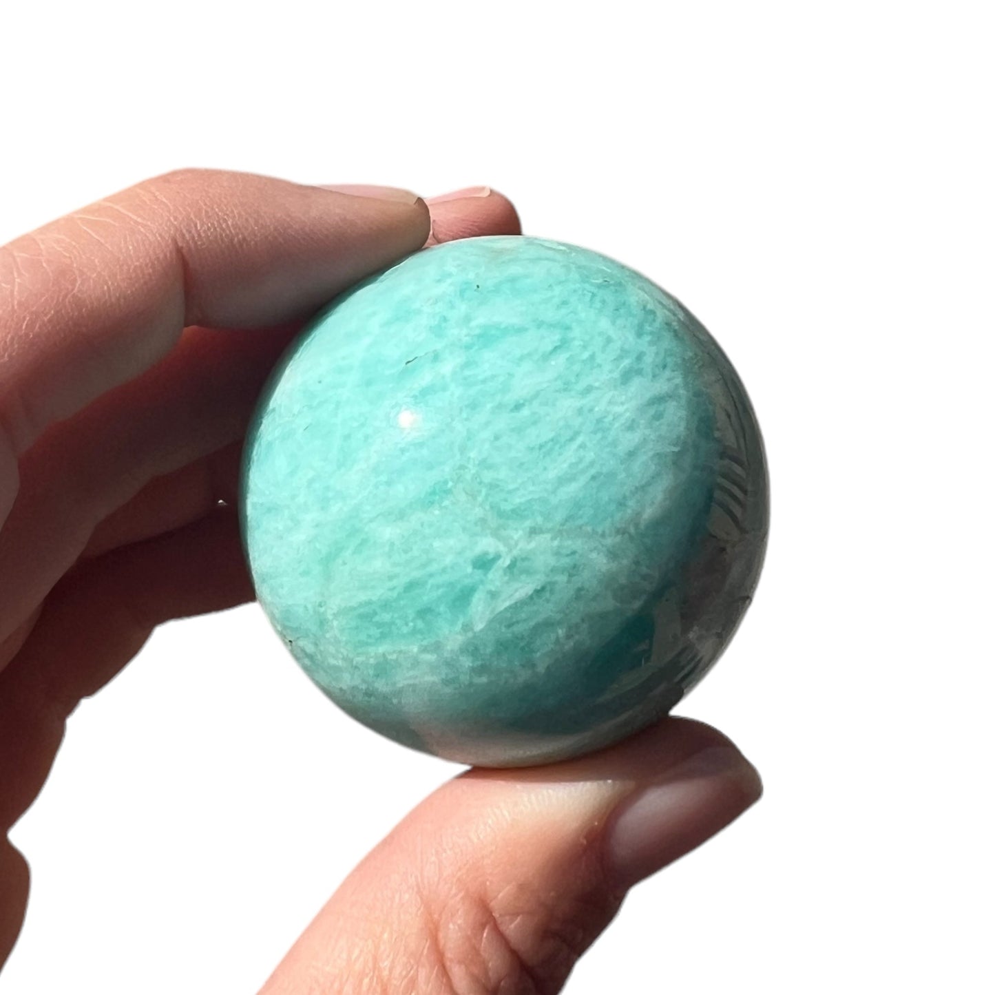 Amazonite Sphere - Purple Door Alchemy
