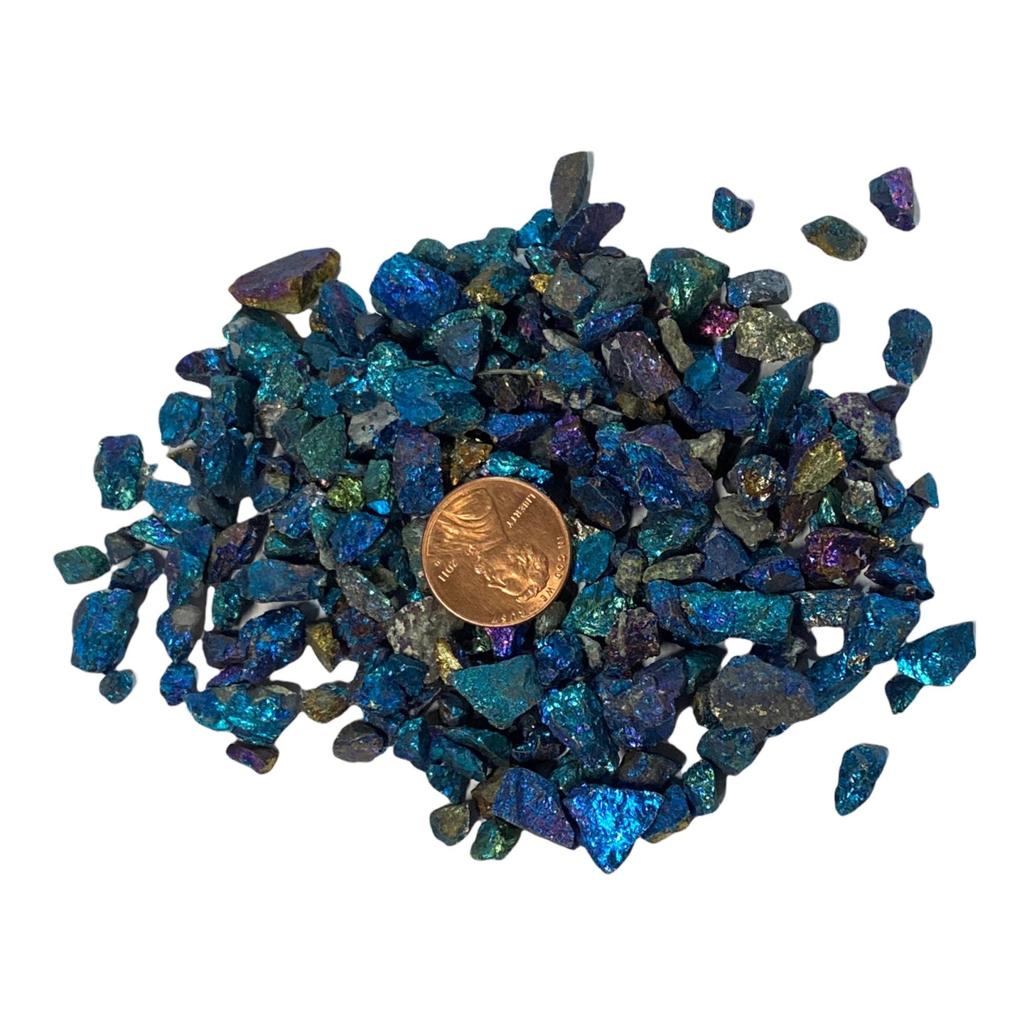 Chalcopyrite Peacock Ore Chips - Purple Door Alchemy