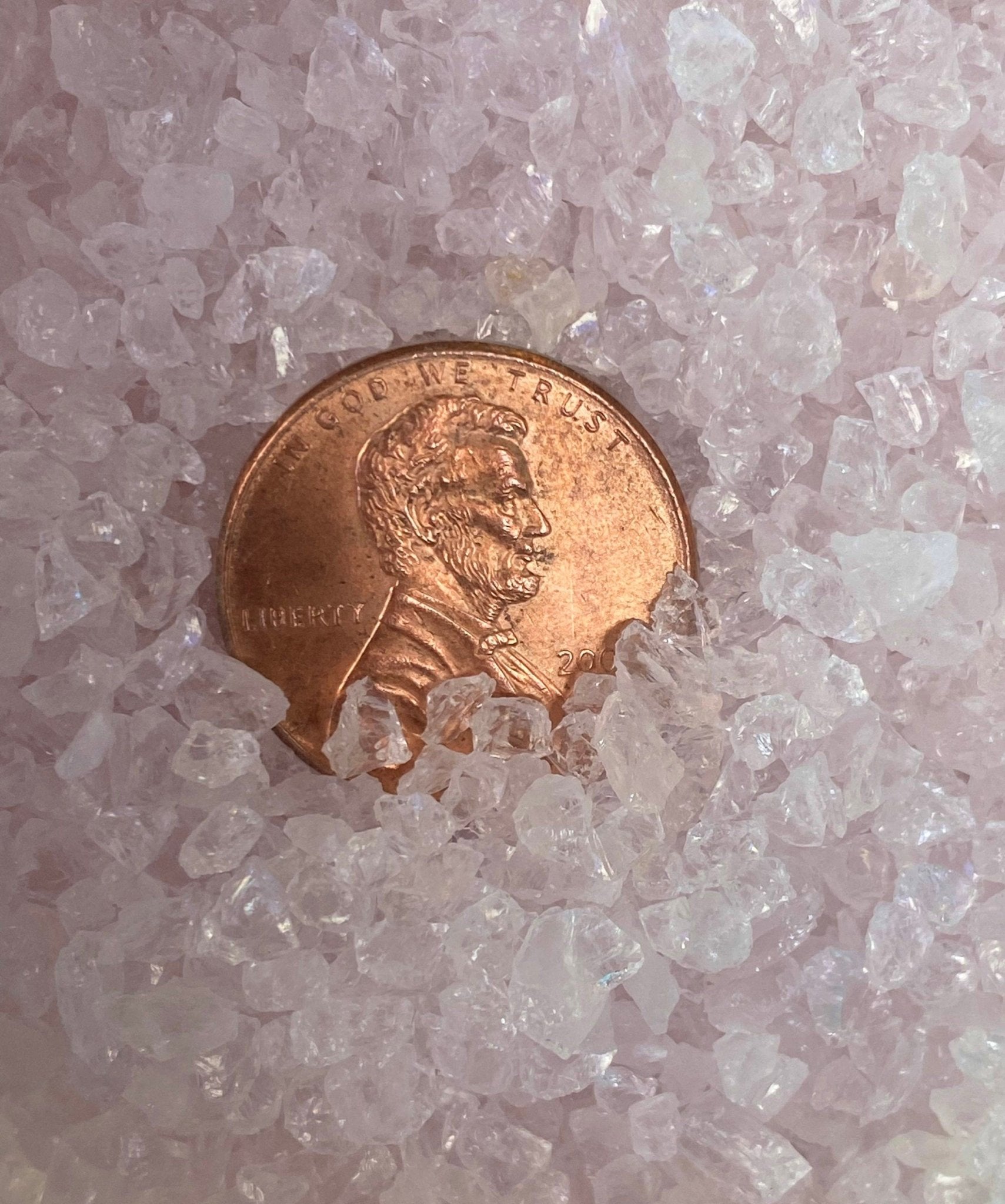 Crushed Rose Quartz Extra Coarse - Crushed Minerals - Purple Door Alchemy