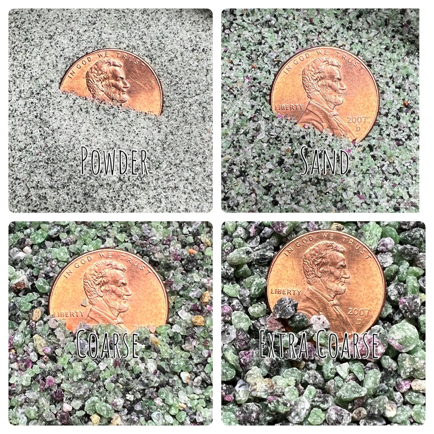 Crushed Ruby Zoisite - Crushed Minerals - Purple Door Alchemy