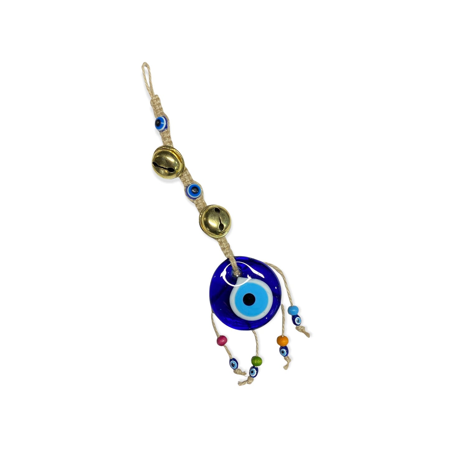 Evil Eye Amulet with Bells - Purple Door Alchemy