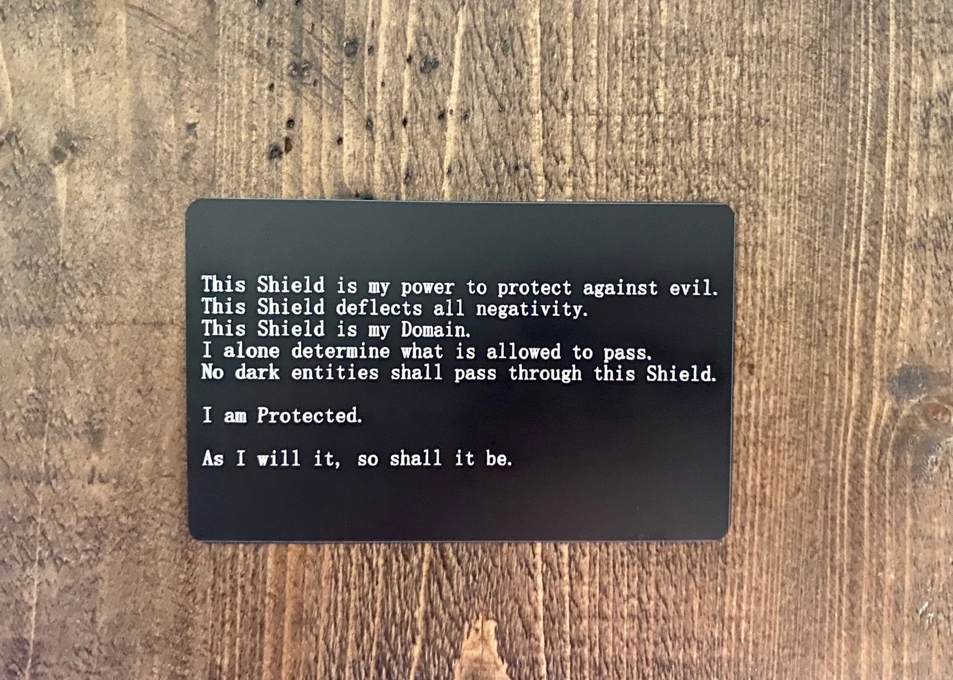 Eye of Horus - Wallet Card - Purple Door Alchemy