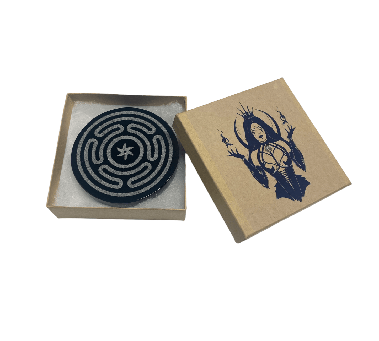 Hecate Obsidian Scrying Mirror - Purple Door Alchemy
