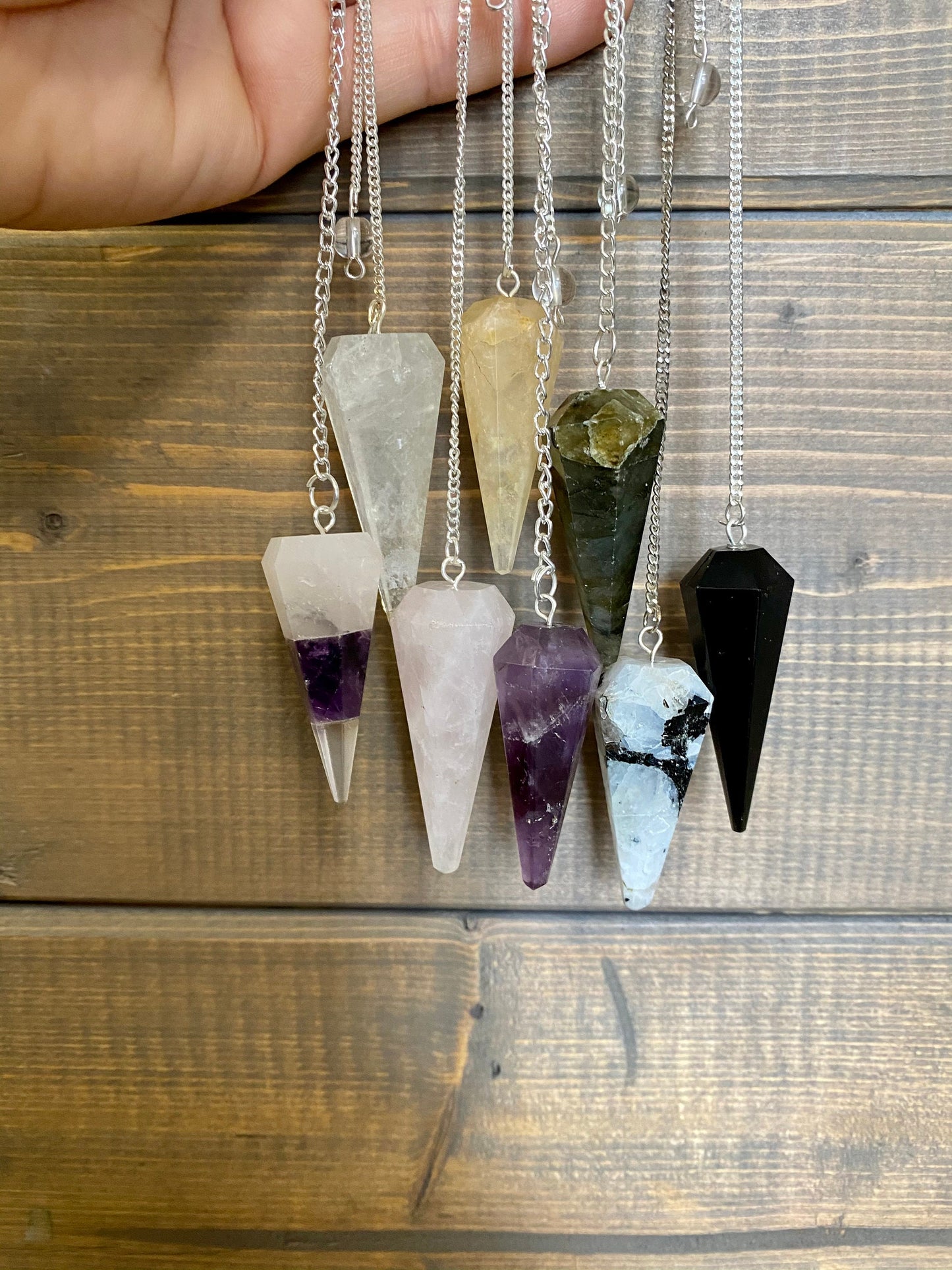 Reiki Charged Crystal Pendulum - Purple Door Alchemy
