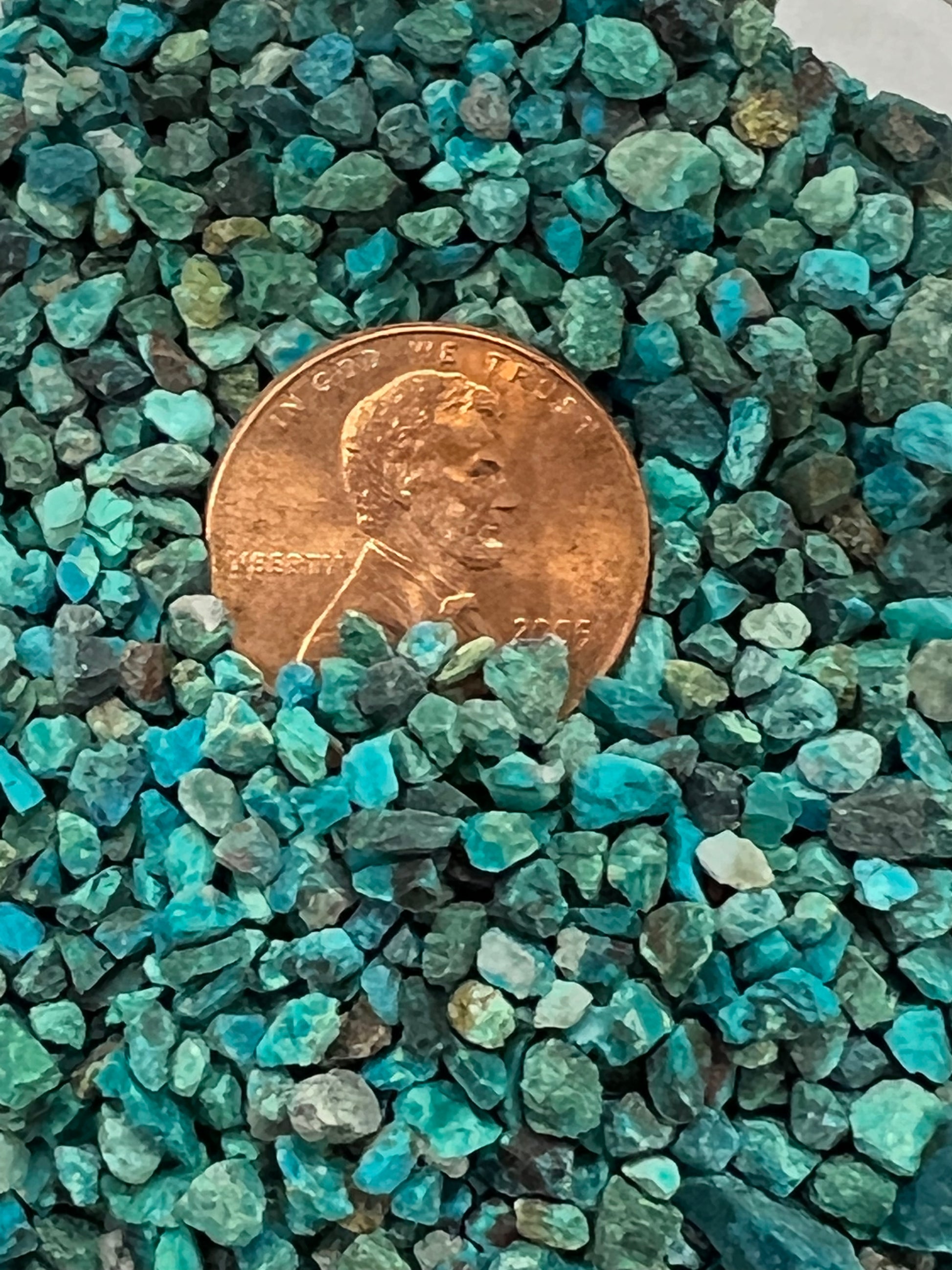 Crushed Peruvian Chrysocolla Extra Coarse - Crushed Minerals - Purple Door Alchemy
