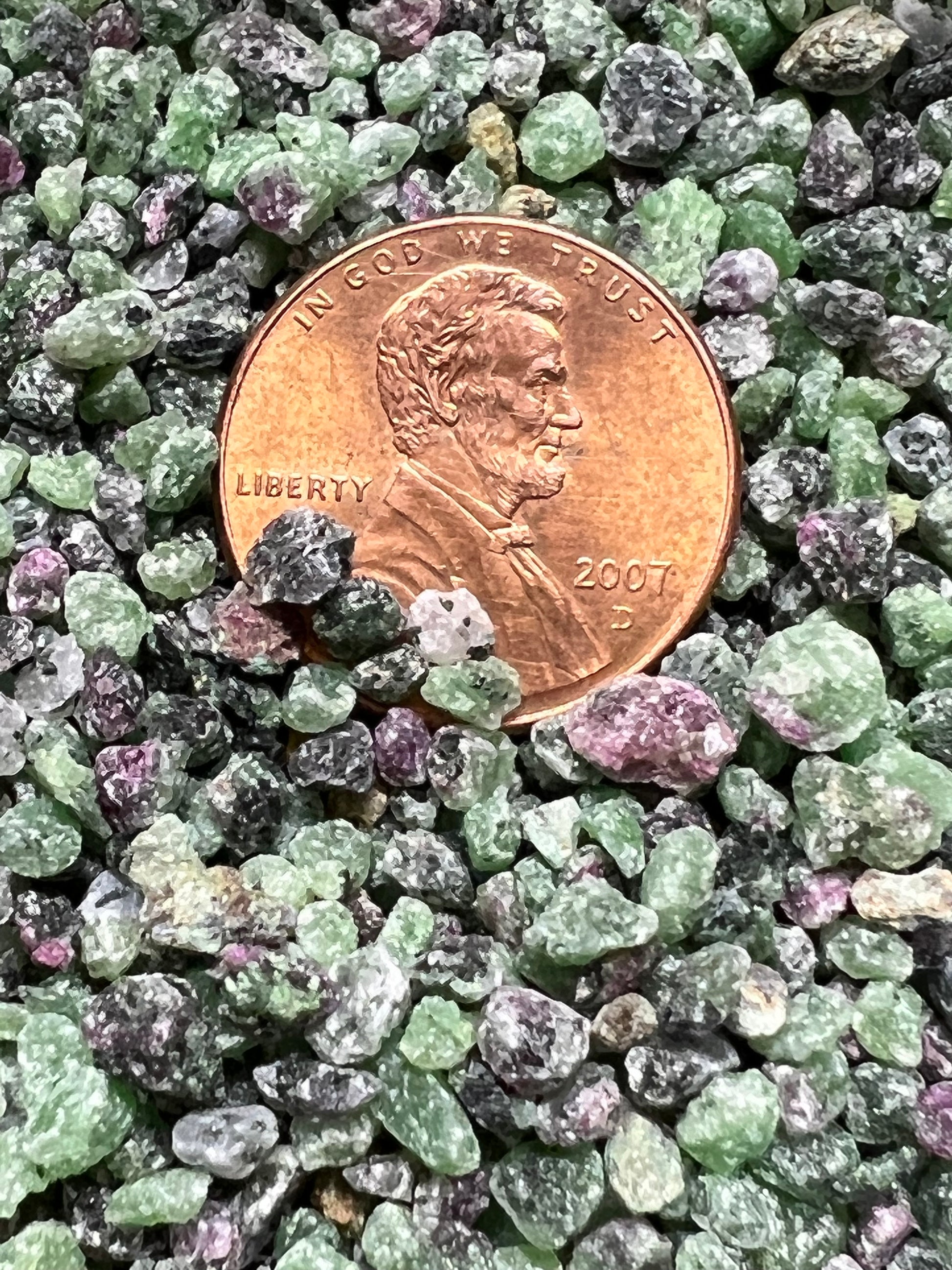 Crushed Ruby Zoisite Extra Coarse - Crushed Minerals - Purple Door Alchemy