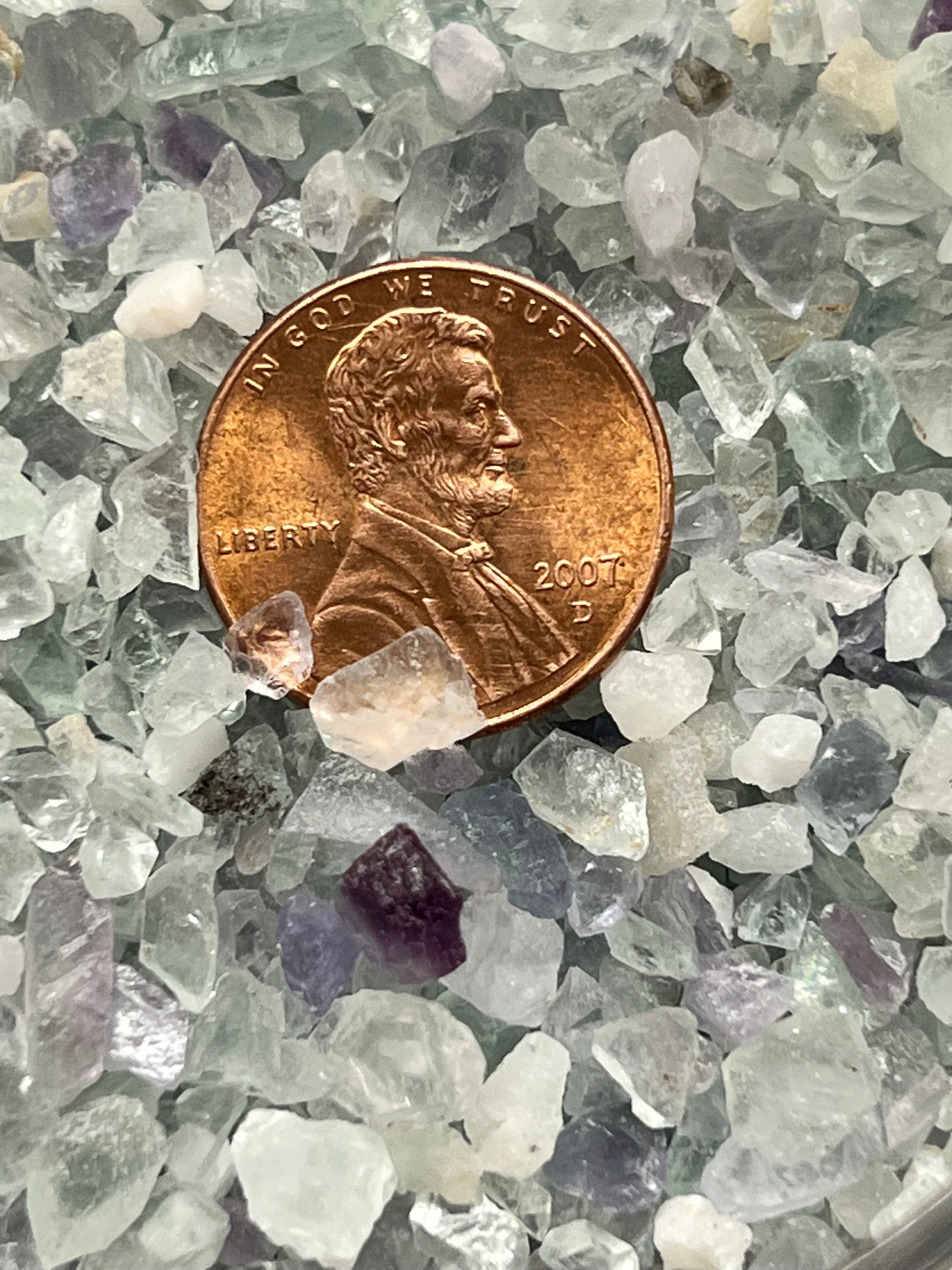 Crushed Rainbow Fluorite Extra Coarse - Crushed Minerals - Purple Door Alchemy