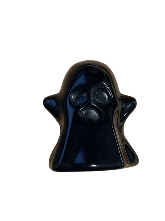 Obsidian Ghost Carving - Purple Door Alchemy