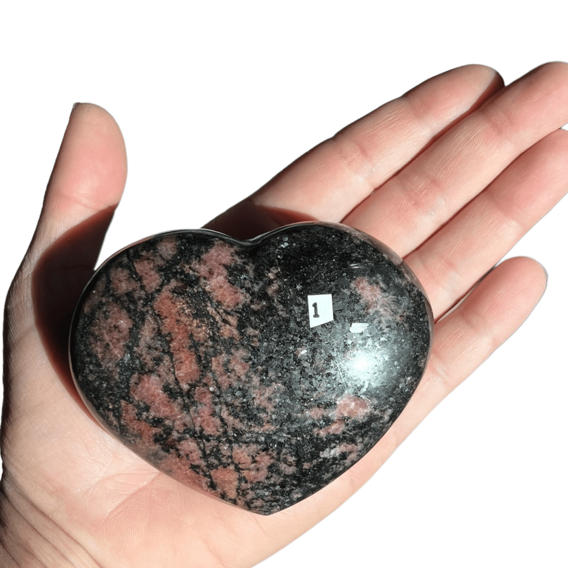Rhodonite Heart - Purple Door Alchemy