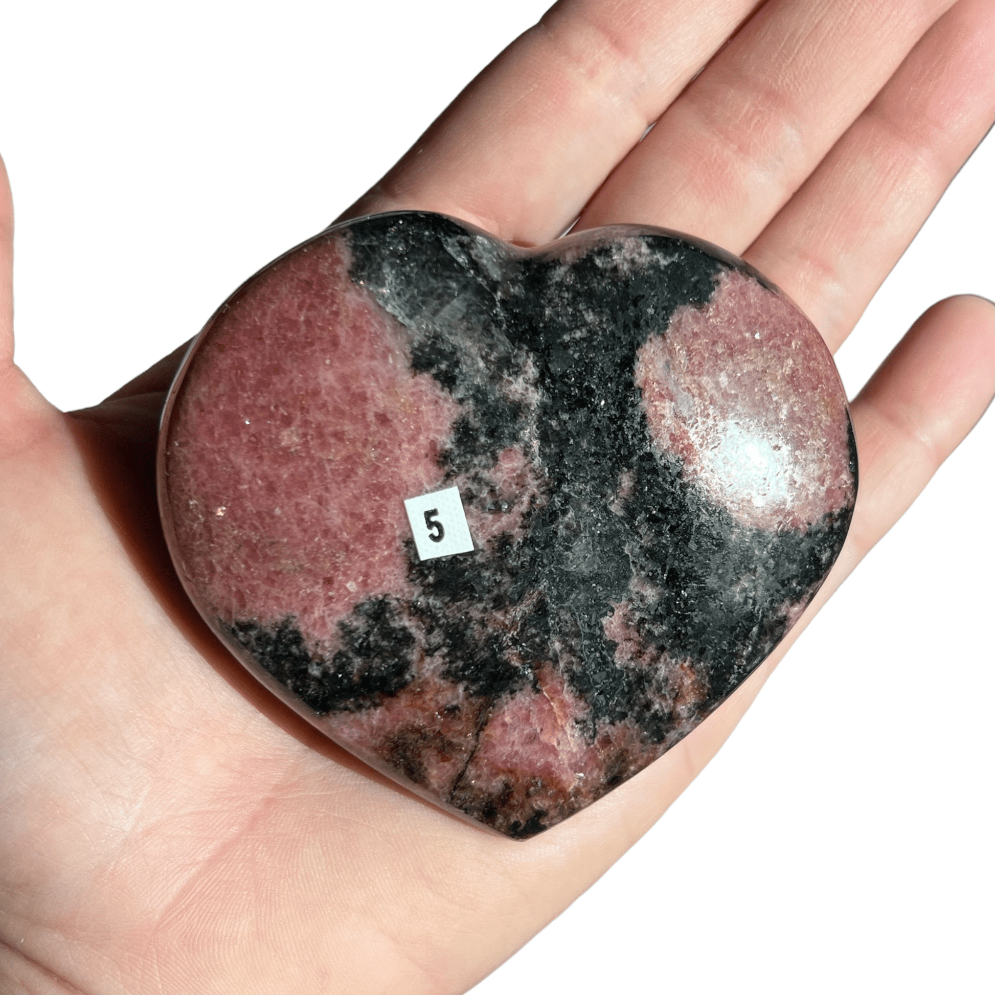 Rhodonite Heart - Purple Door Alchemy