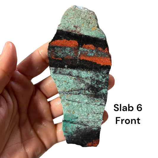 Sonoran Sunrise Chrysocolla Slabs 6 - 10 - Purple Door Alchemy