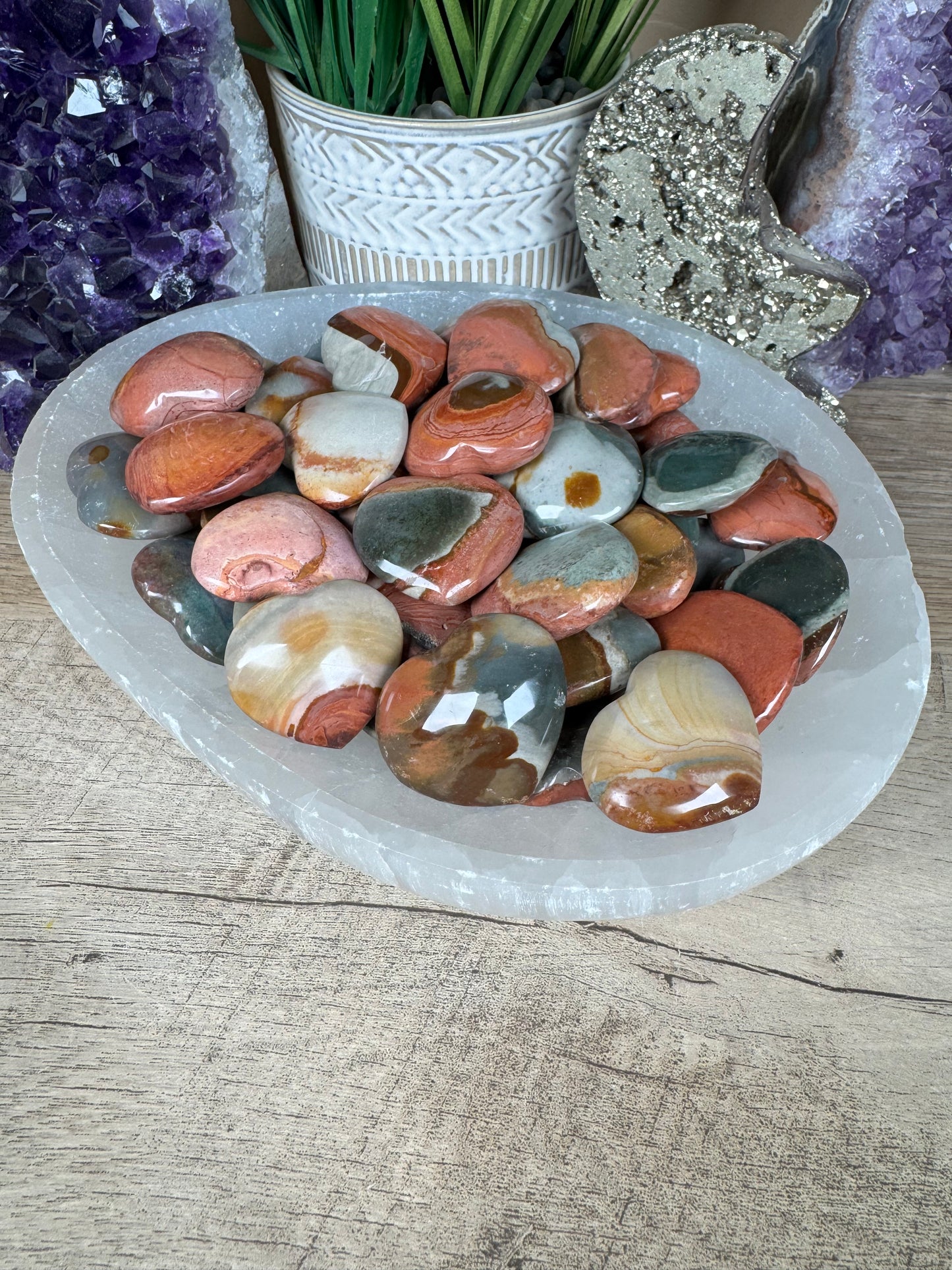 Polychrome Desert Jasper Heart