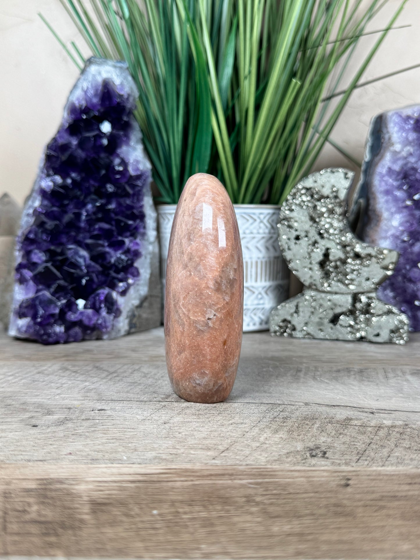 Peach Moonstone Freeform 3.8in