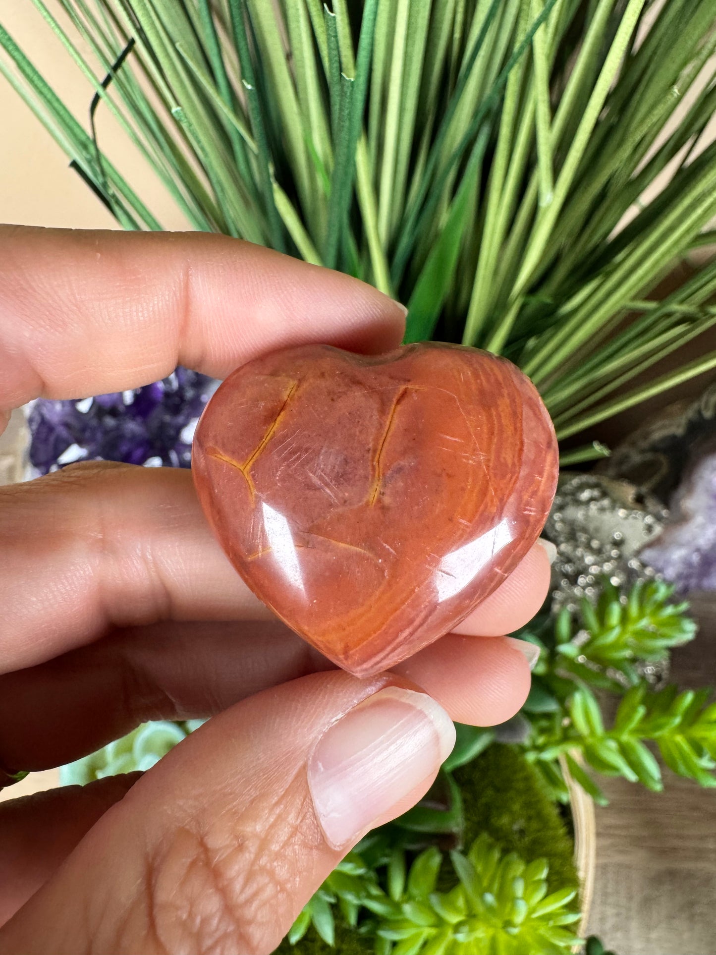 Polychrome Desert Jasper Heart