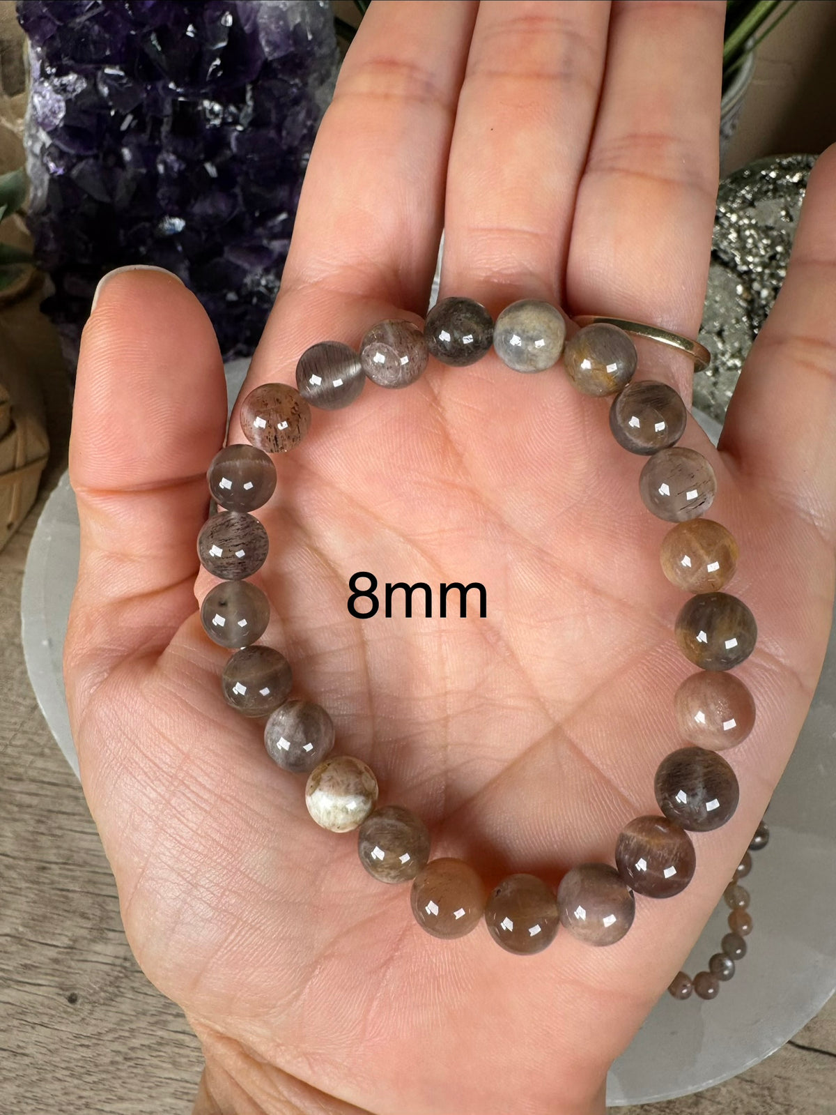 Skeletal Moonstone Bracelet