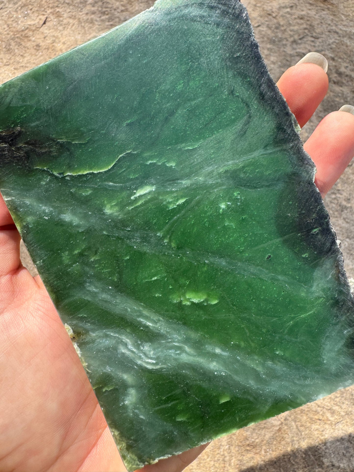 Canadian Nephrite Jade Slab 287g