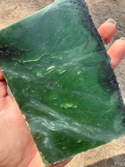 Canadian Nephrite Jade Slab 287g