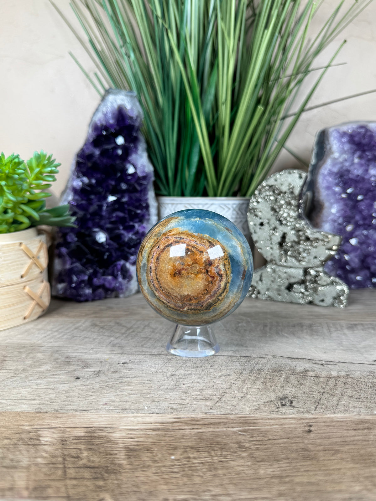 Blue Onyx Sphere 69mm/2.73in