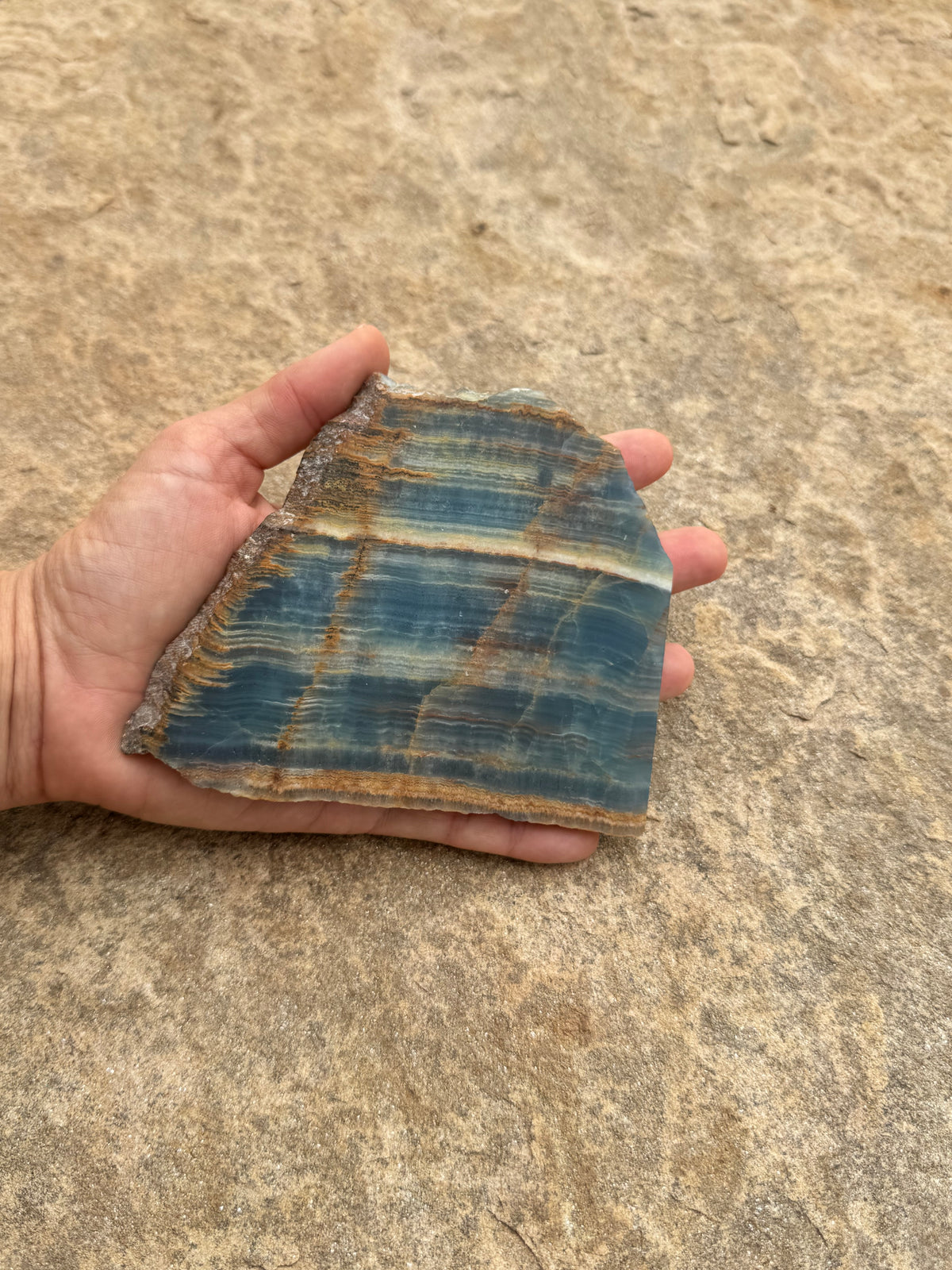 Blue Onyx Calcite Slab 224g