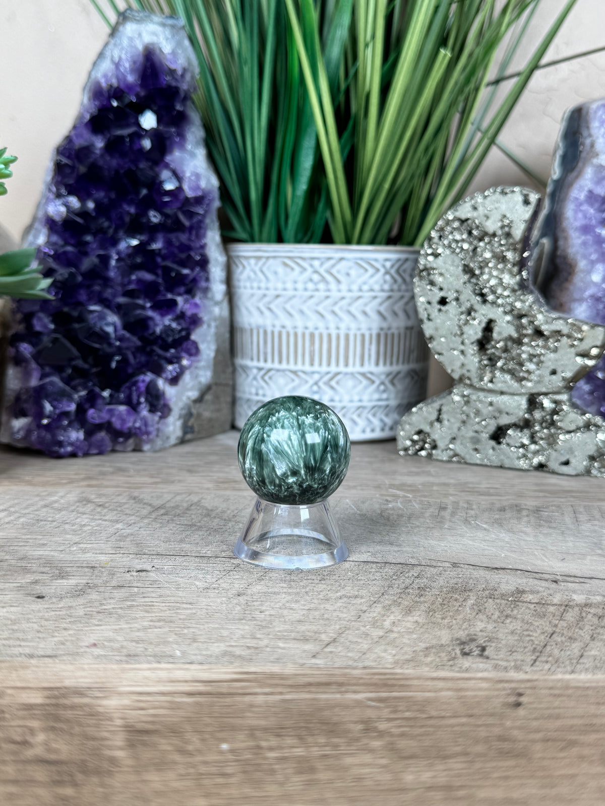 Seraphinite Sphere 31mm (1.25")