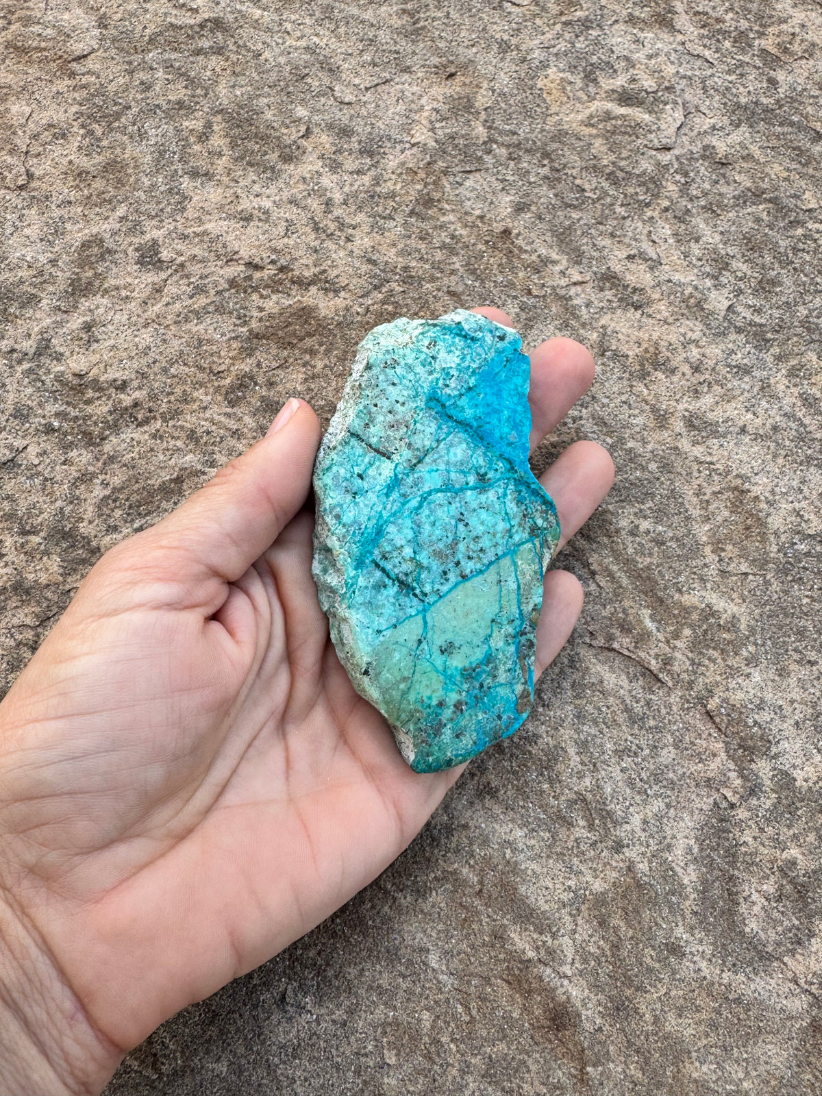 Blue River Chrysocolla Slab 68g