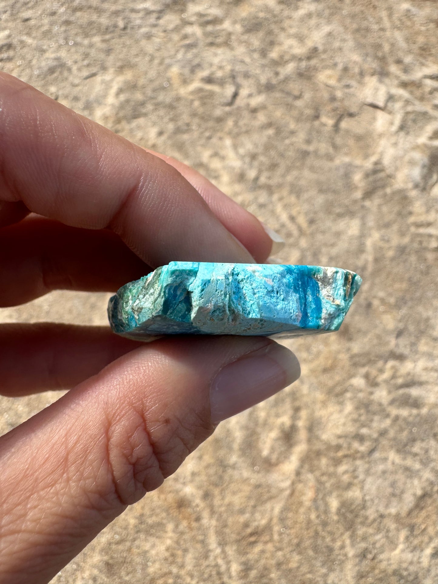 Peruvian Blue Opalina Slab 17g