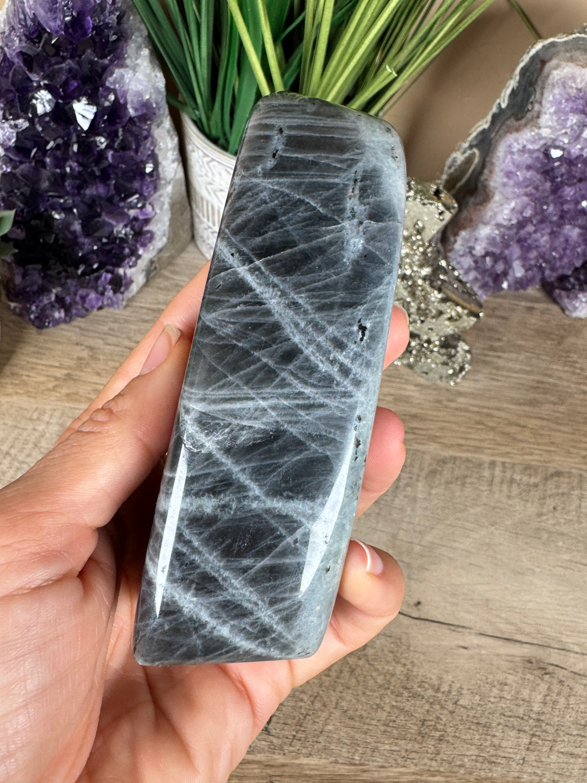 Polished Sunset Labradorite Freeform 381g