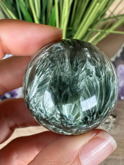 Seraphinite Sphere 36mm (1.41")