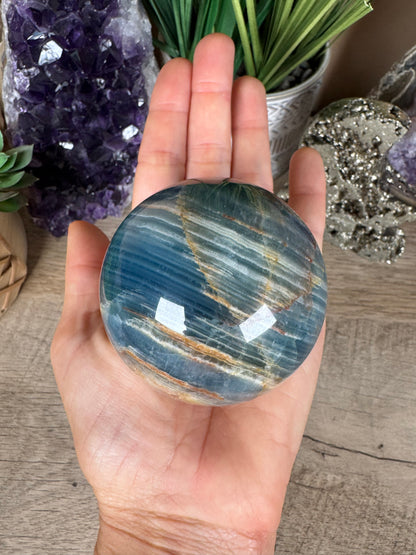 Blue Onyx Sphere 64mm/2.52in