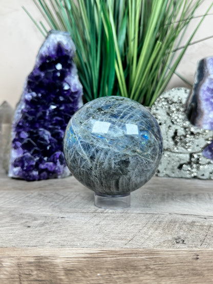 Purple Labradorite Sphere 85mm/3.3in
