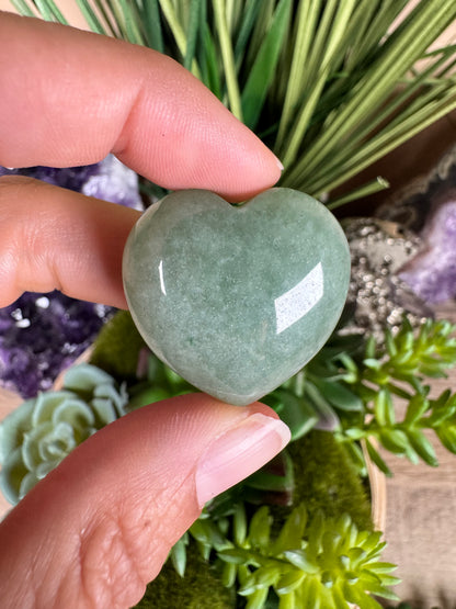 Green Aventurine Heart