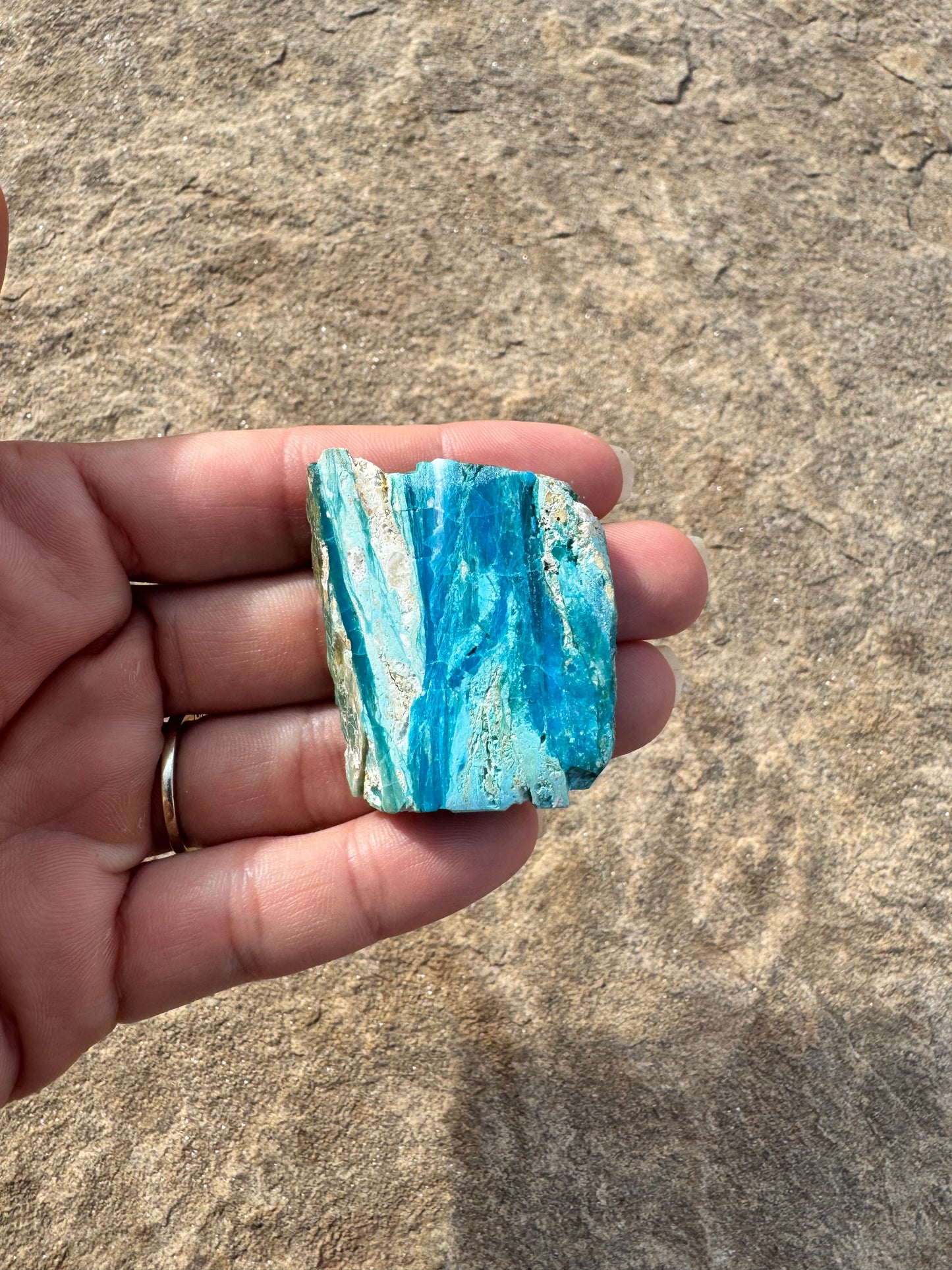 Peruvian Blue Opalina Slab 17g