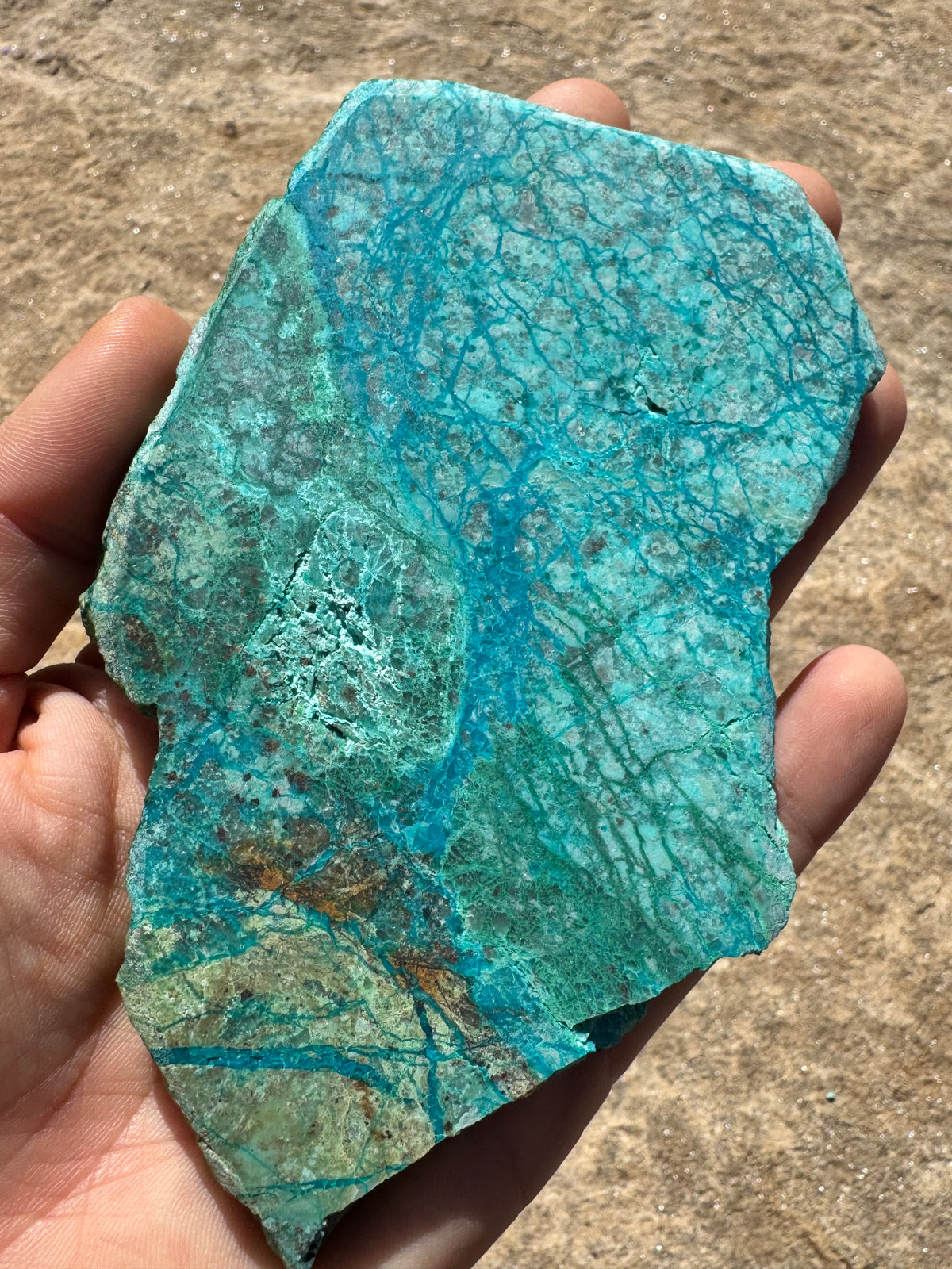 Blue River Chrysocolla Slab 138g