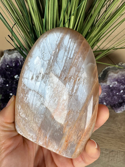 Peach Moonstone Freeform 4.15in