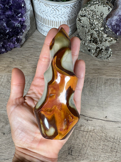 Polychrome Jasper Flame 5in