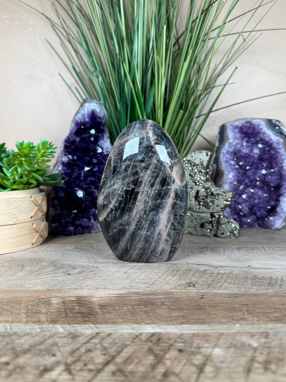 Black Moonstone Freeform 5.39in