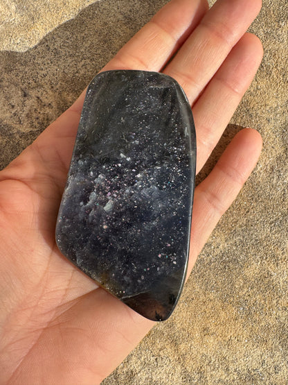 Bloodshot Iolite Sunstone Slab 89g