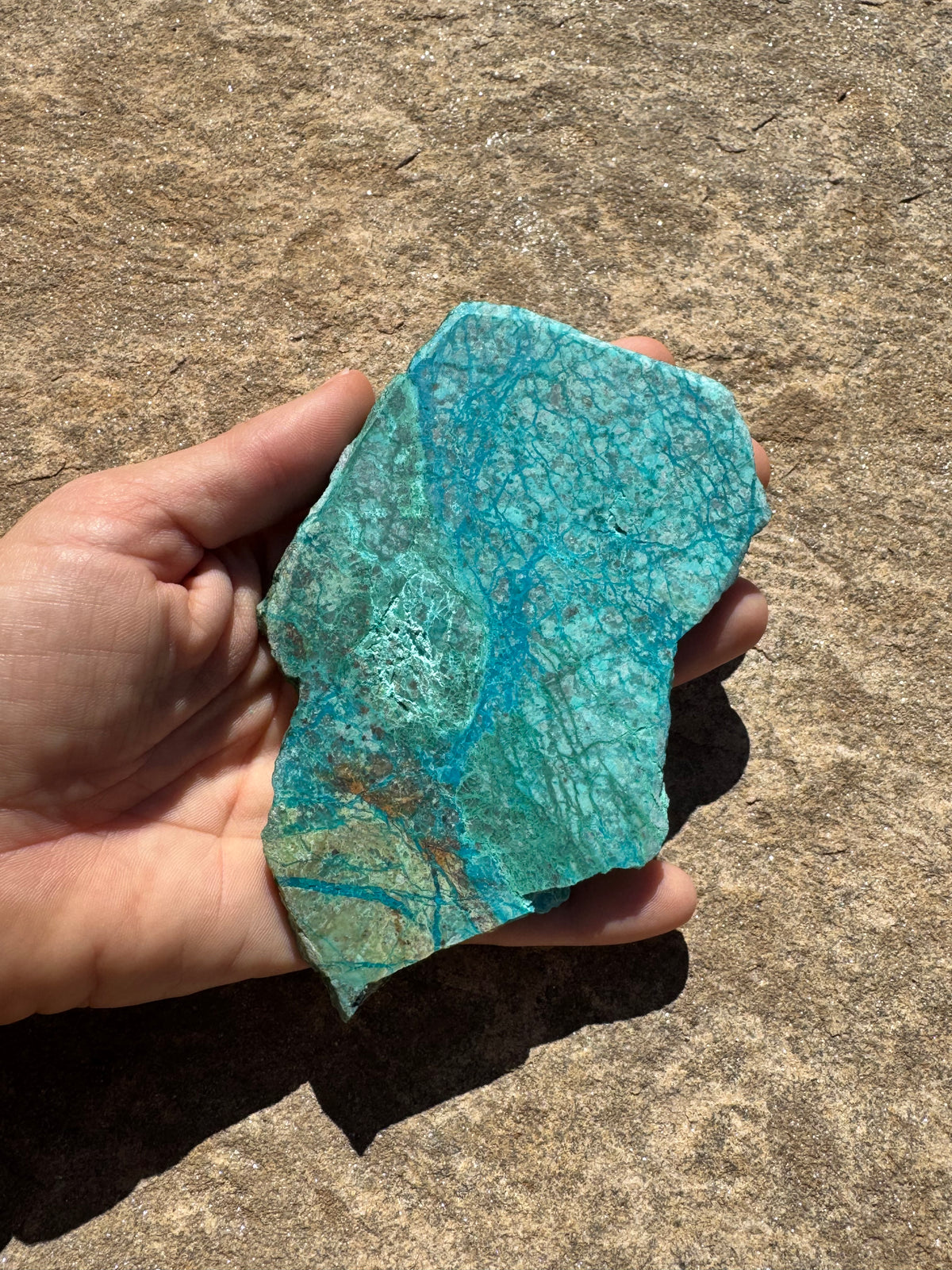 Blue River Chrysocolla Slab 138g