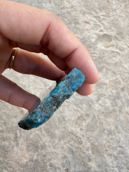 Polished Blue Apatite Slab 45g